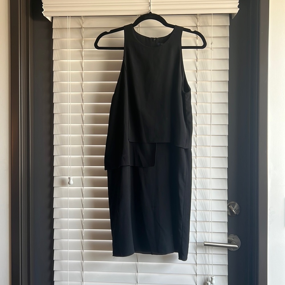 french connection - a line black dress